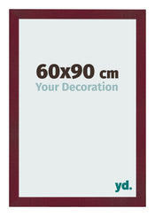 Marco de Fotos 60x90 cm Vino Tinto Barrido MDF Bologna Delantera Tamano | Yourdecoration.es