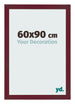 Marco de Fotos 60x90 cm Vino Tinto Barrido MDF Bologna Delantera Tamano | Yourdecoration.es