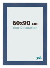 Marco de Fotos 60x90cm Azul Oscuro Barrido MDF Pisa Delantera Tamano | Yourdecoration.es