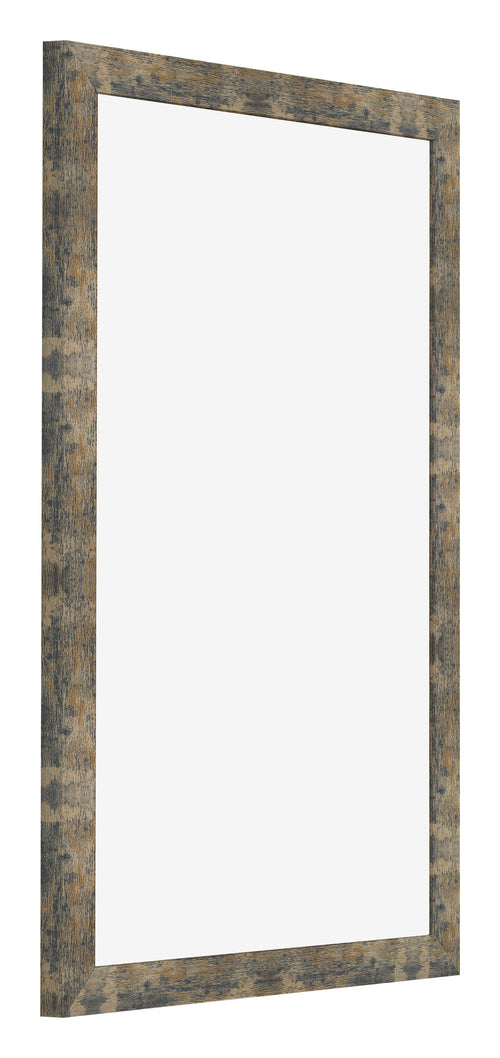 Marco de Fotos 60x90cm Azul Y Dorado Fusionado MDF Bologna Delantera Oblicuo | Yourdecoration.es