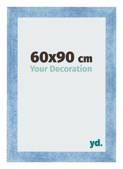 Marco de Fotos 60x90cm Claro Azul Barrido MDF Pisa Delantera Tamano | Yourdecoration.es