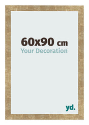 Marco de Fotos 60x90cm Dorado Antiguo MDF Bologna Delantera Tamano | Yourdecoration.es