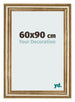 Marco de Fotos 60x90cm Dorado Antiguo MDF Lazio Delantera Tamano | Yourdecoration.es