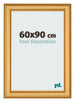 Marco de Fotos 60x90cm Dorado Matte MDF Lazio Delantera Tamano | Yourdecoration.es