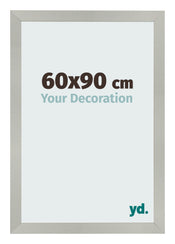 Marco de Fotos 60x90cm Plateado Mate MDF Bologna Delantera Tamano | Yourdecoration.es