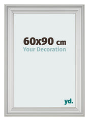 Marco de Fotos 60x90cm Plateado Mate MDF Lazio Delantera Tamano | Yourdecoration.es