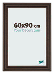 Marco de Fotos 60x90cm Roble Oscuro MDF Lazio Delantera Tamano | Yourdecoration.es