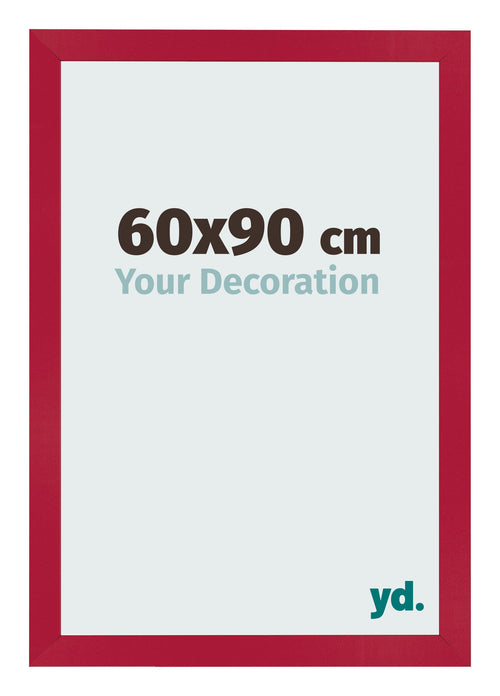 Marco de Fotos 60x90cm Rojo MDF Bologna Delantera Tamano | Yourdecoration.es