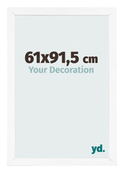 Marco de Fotos 61x91 5 cm Blanco Mate MDF Bologna Delantera Tamano | Yourdecoration.es