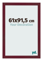 Marco de Fotos 61x91 5 cm Vino Tinto Barrido MDF Bologna Delantera Tamano | Yourdecoration.es