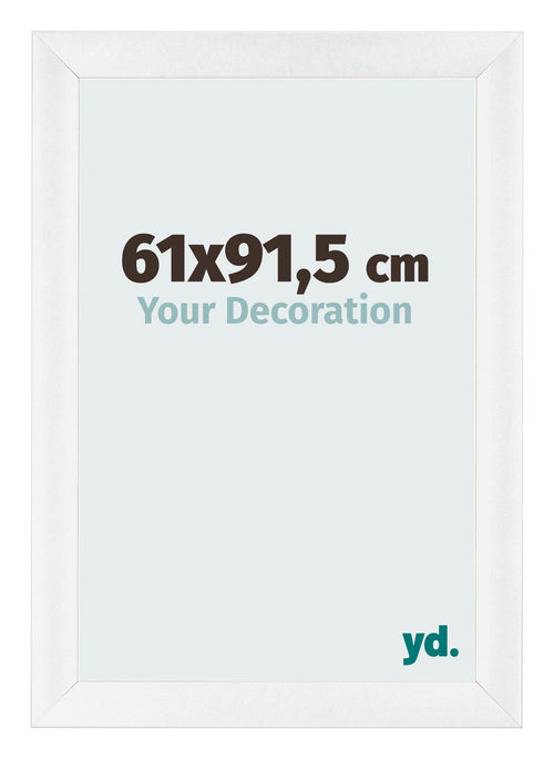 Marco de Fotos 61x91 5cm Blanco Vintage MDF Pisa Delantera Tamano | Yourdecoration.es