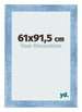 Marco de Fotos 61x91 5cm Claro Azul Barrido MDF Pisa Delantera Tamano | Yourdecoration.es