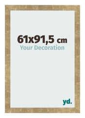 Marco de Fotos 61x91 5cm Dorado Antiguo MDF Bologna Delantera Tamano | Yourdecoration.es
