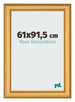 Marco de Fotos 61x91 5cm Dorado Matte MDF Lazio Delantera Tamano | Yourdecoration.es
