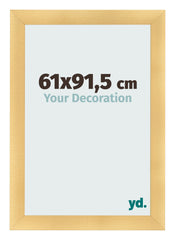 Marco de Fotos 61x91 5cm Dorado Vintage MDF Pisa Delantera Tamano | Yourdecoration.es