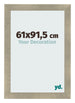 Marco de Fotos 61x91 5cm Dorado Vintage MDF Pisa Delantera Tamano | Yourdecoration.es