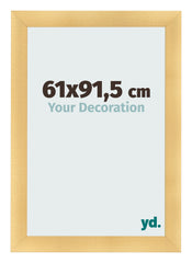 Marco de Fotos 61x91 5cm Dorado Vintage MDF Pisa Delantera Tamano | Yourdecoration.es