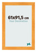 Marco de Fotos 61x91 5cm Naranja MDF Pisa Delantera Tamano | Yourdecoration.es