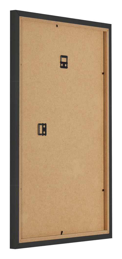 Marco de Fotos 61x91 5cm Negro Grano De Madera MDF Bologna Trasera Oblicuo | Yourdecoration.es