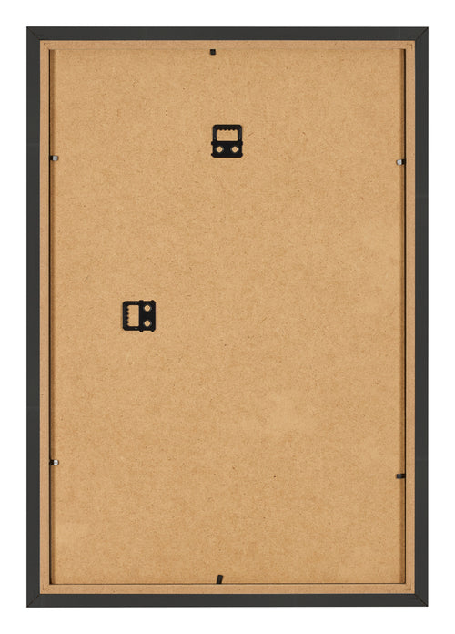 Marco de Fotos 61x91 5cm Negro Grano De Madera MDF Bologna Trasera | Yourdecoration.es