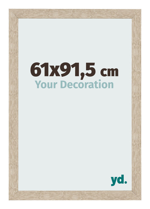 Marco de Fotos 61x91 5cm Roble Sonoma MDF Bologna Delantera Tamano | Yourdecoration.es