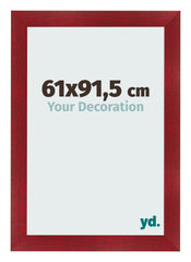 Marco de Fotos 61x91 5cm Vino Tinto Barrido MDF Pisa Delantera Tamano | Yourdecoration.es