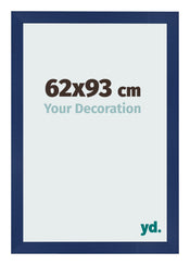 Marco de Fotos 62x93cm Azul Oscuro Barrido MDF Bologna Delantera Tamano | Yourdecoration.es