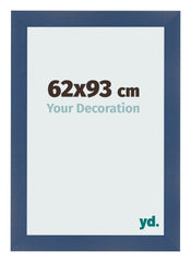 Marco de Fotos 62x93cm Azul Oscuro Barrido MDF Pisa Delantera Tamano | Yourdecoration.es