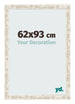 Marco de Fotos 62x93cm Blanco Vintage MDF Bologna Delantera Tamano | Yourdecoration.es
