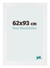 Marco de Fotos 62x93cm Blanco Vintage MDF Pisa Delantera Tamano | Yourdecoration.es