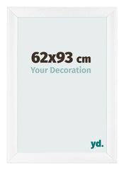 Marco de Fotos 62x93cm Blanco Vintage MDF Pisa Delantera Tamano | Yourdecoration.es