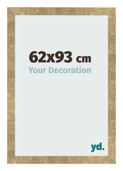 Marco de Fotos 62x93cm Dorado Antiguo MDF Bologna Delantera Tamano | Yourdecoration.es