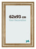 Marco de Fotos 62x93cm Dorado Antiguo MDF Lazio Delantera Tamano | Yourdecoration.es