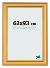 Marco de Fotos 62x93cm Dorado Matte MDF Lazio Delantera Tamano | Yourdecoration.es