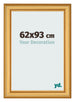 Marco de Fotos 62x93cm Dorado Matte MDF Lazio Delantera Tamano | Yourdecoration.es