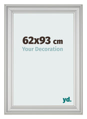 Marco de Fotos 62x93cm Plateado Mate MDF Lazio Delantera Tamano | Yourdecoration.es