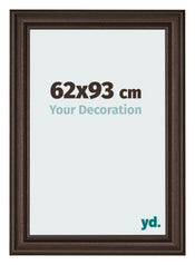 Marco de Fotos 62x93cm Roble Oscuro MDF Lazio Delantera Tamano | Yourdecoration.es