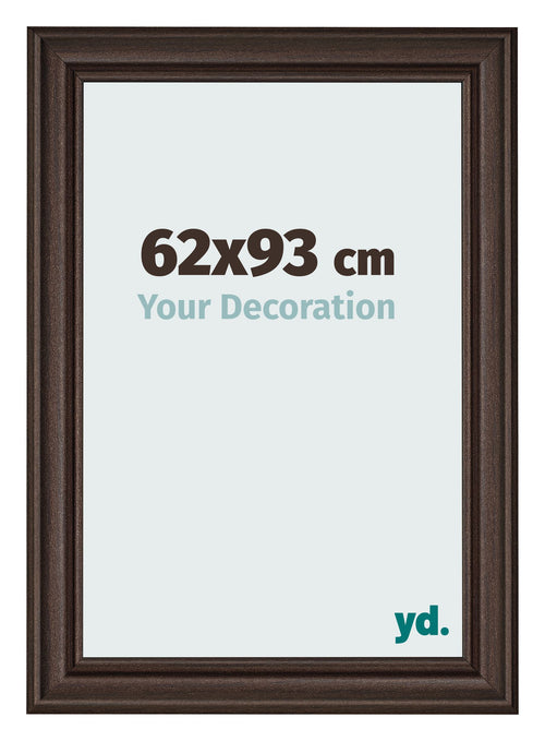 Marco de Fotos 62x93cm Roble Oscuro MDF Lazio Delantera Tamano | Yourdecoration.es
