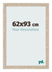 Marco de Fotos 62x93cm Roble Sonoma MDF Bologna Delantera Tamano | Yourdecoration.es