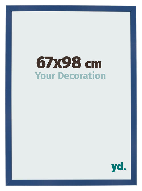 Marco de Fotos 67x98 cm Azul Oscuro MDF Bologna Delantera Tamano | Yourdecoration.es