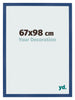 Marco de Fotos 67x98 cm Azul Oscuro MDF Bologna Delantera Tamano | Yourdecoration.es