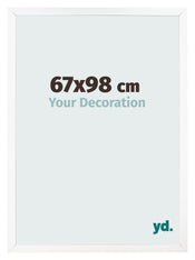 Marco de Fotos 67x98 cm Blanco Mate MDF Bologna Delantera Tamano | Yourdecoration.es