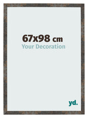 Marco de Fotos 67x98 cm Metal Oxidado MDF Bologna Delantera Tamano | Yourdecoration.es
