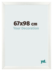 Marco de Fotos 67x98cm Blanco Vintage MDF Pisa Delantera Tamano | Yourdecoration.es