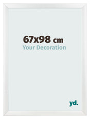 Marco de Fotos 67x98cm Blanco Vintage MDF Pisa Delantera Tamano | Yourdecoration.es