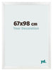 Marco de Fotos 67x98cm Blanco Vintage MDF Pisa Delantera Tamano | Yourdecoration.es