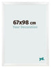 Marco de Fotos 67x98cm Blanco Vintage MDF Pisa Delantera Tamano | Yourdecoration.es