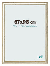 Marco de Fotos 67x98cm Brillo Metalico MDF Lazio Delantera Tamano | Yourdecoration.es