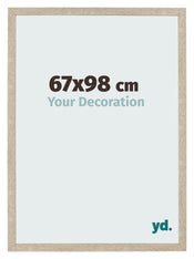 Marco de Fotos 67x98cm Roble Sonoma MDF Bologna Delantera Tamano | Yourdecoration.es