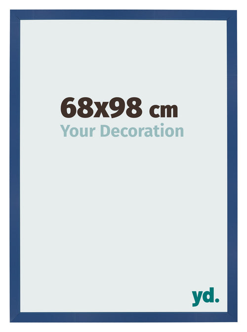Marco de Fotos 68x98 cm Azul Oscuro MDF Bologna Delantera Tamano | Yourdecoration.es